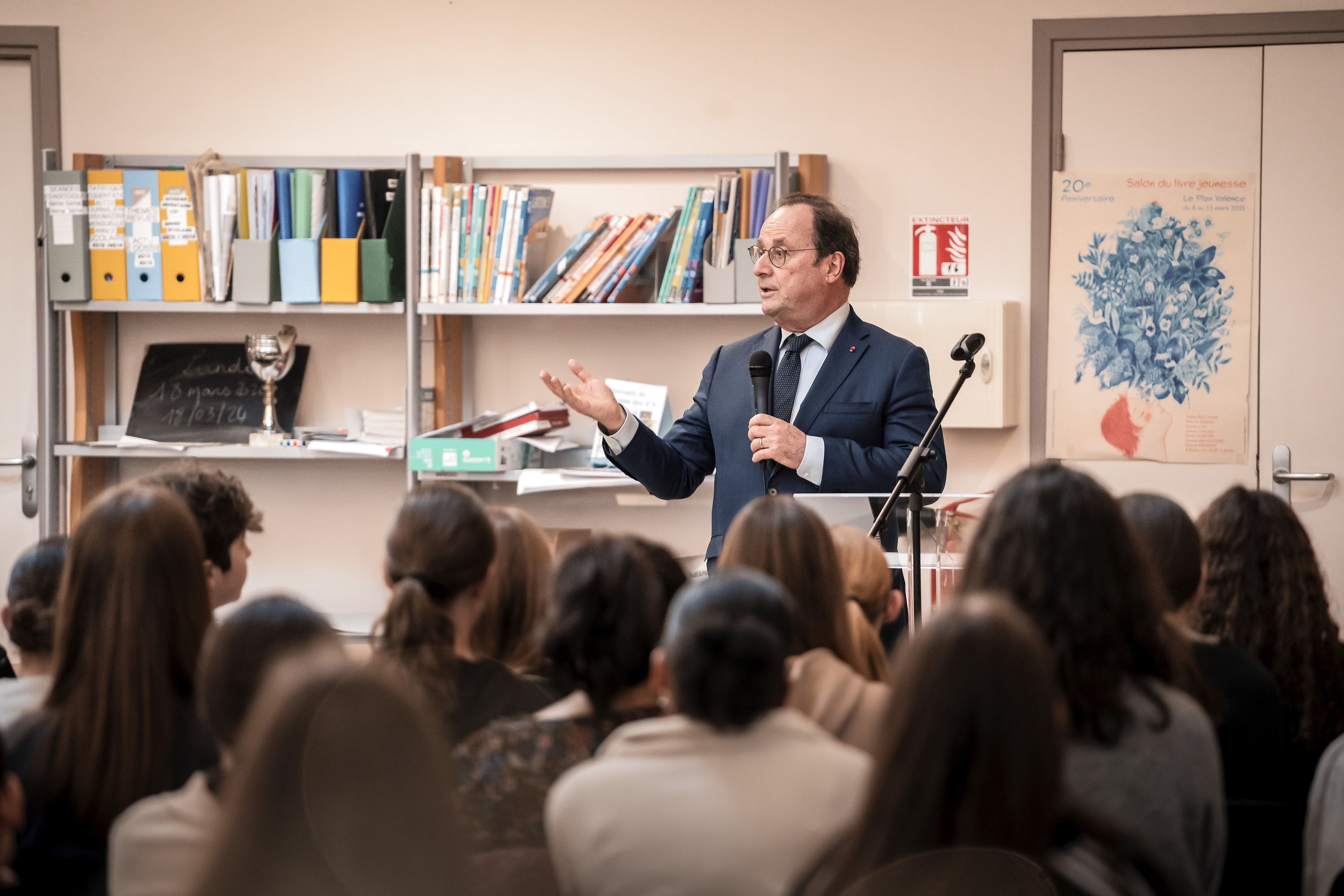 Embedded avec François Hollande, président de la République