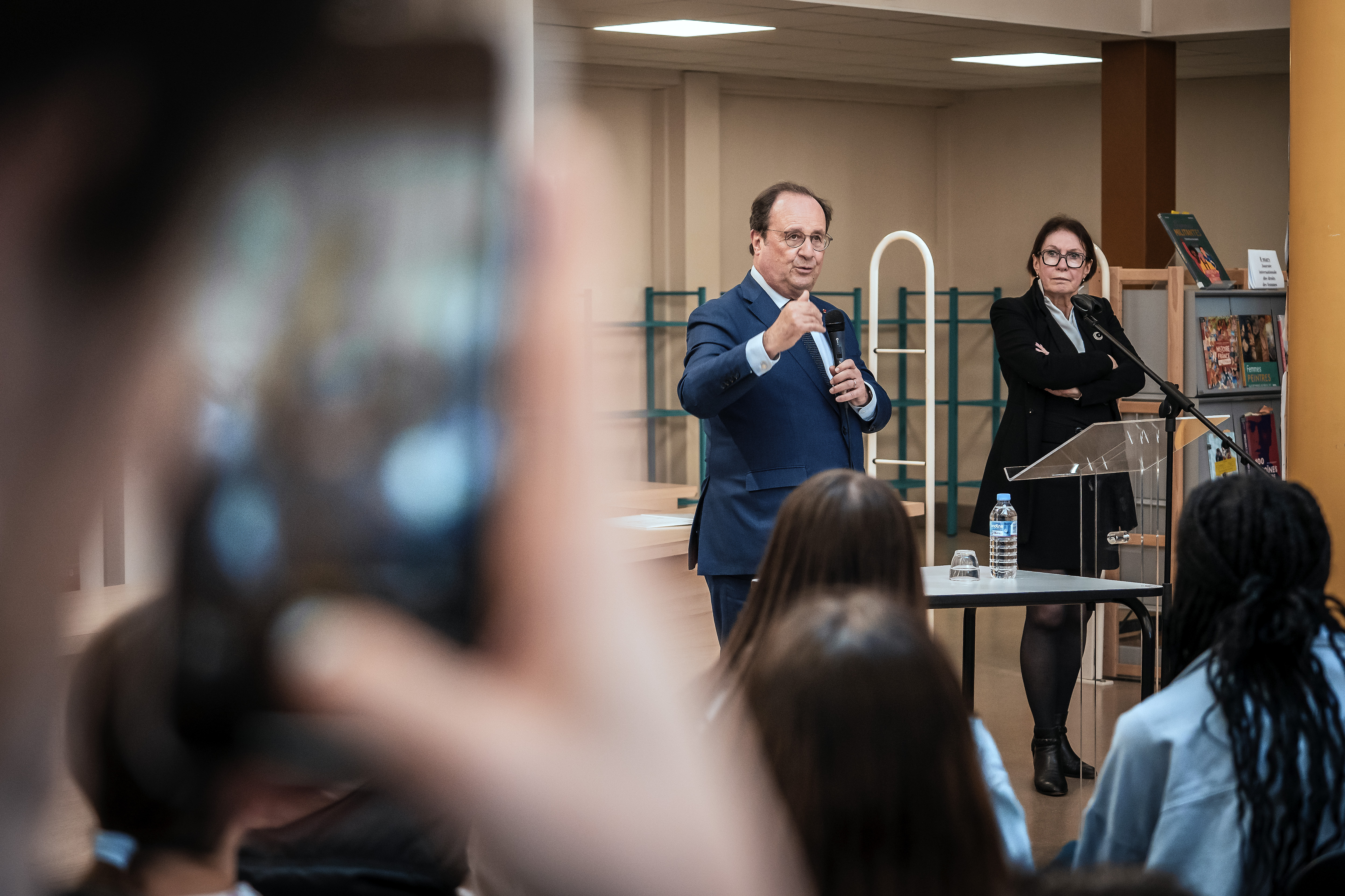 Embedded avec François Hollande, président de la République