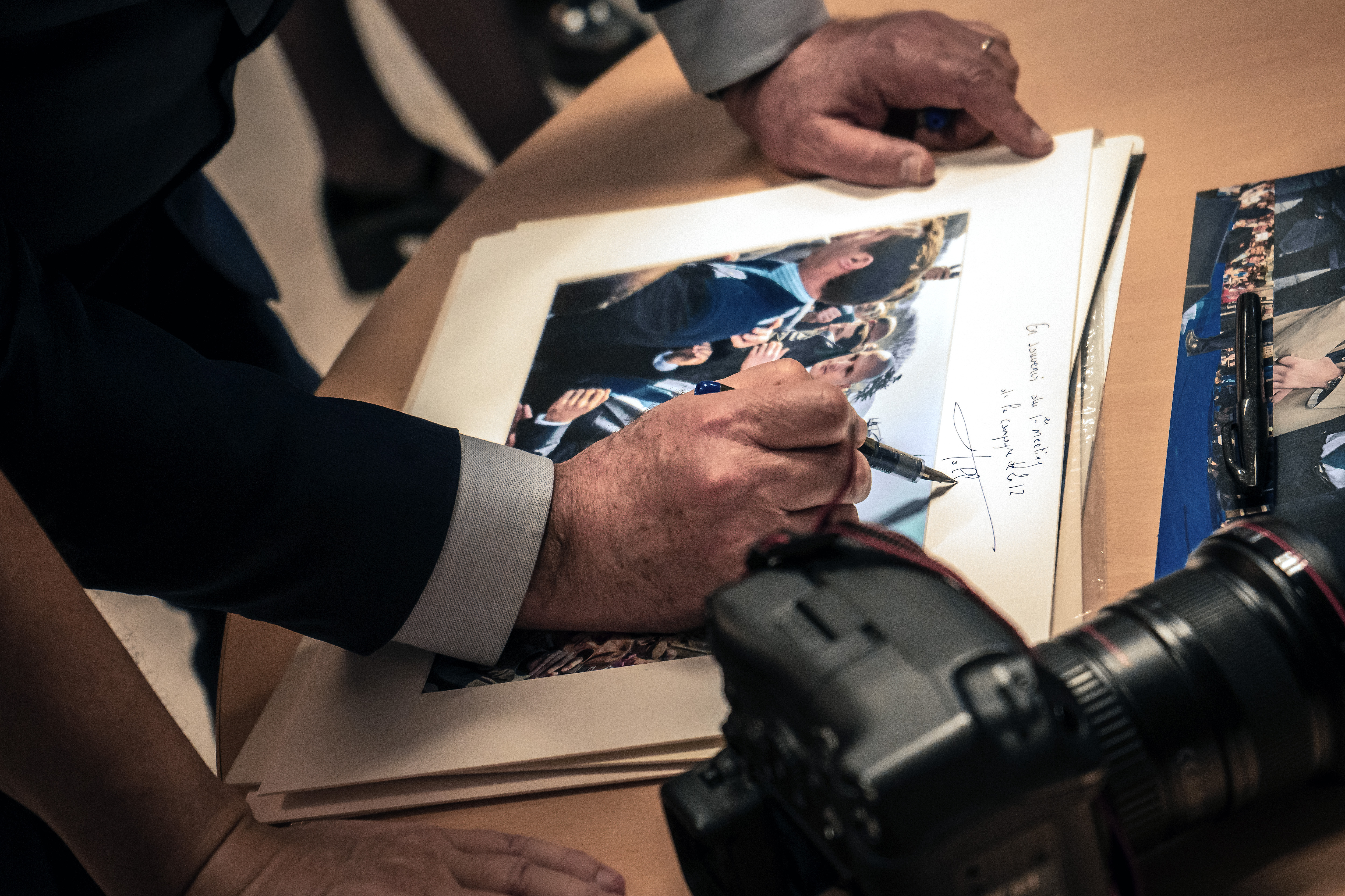 Embedded avec François Hollande, président de la République