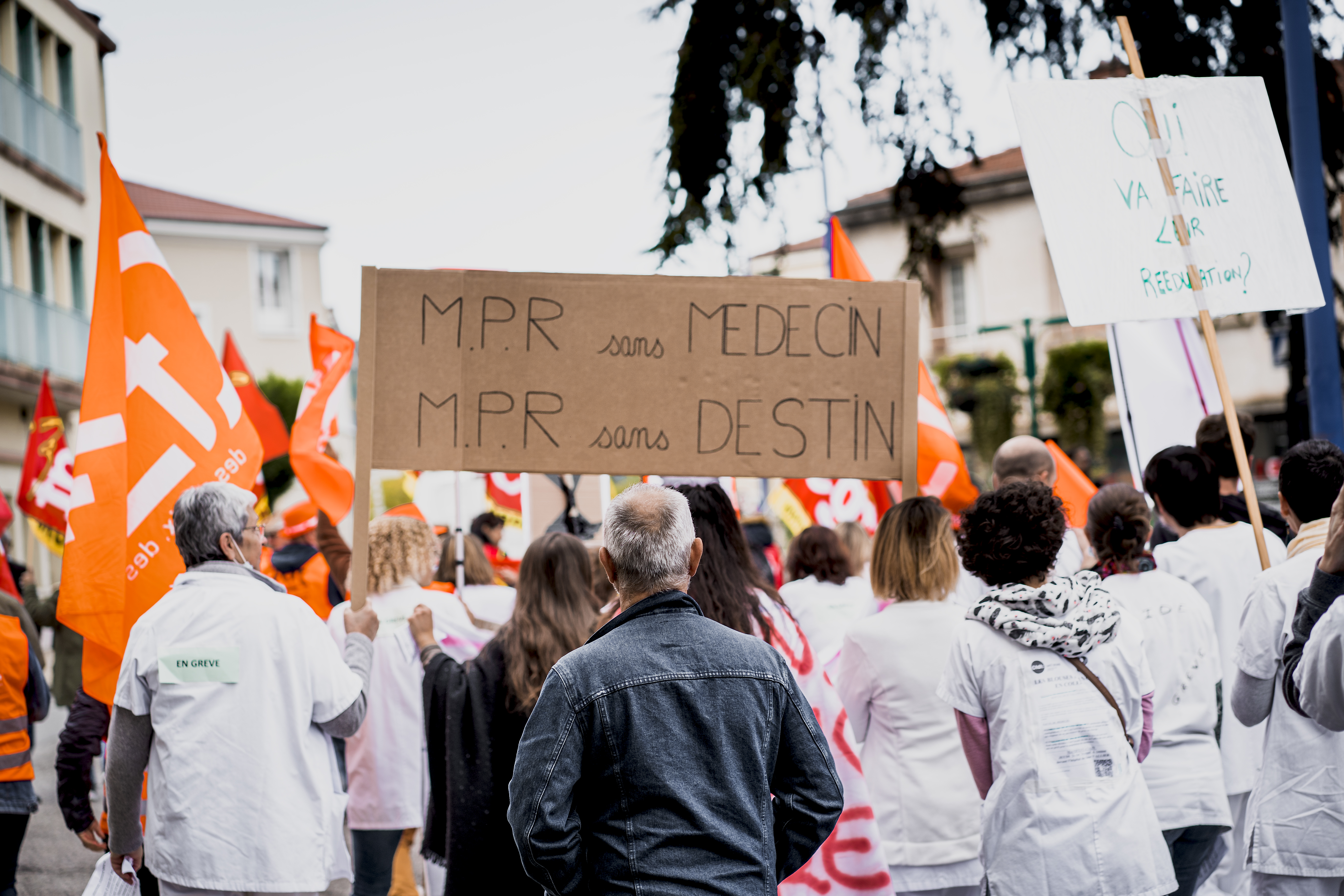 Manifestation de soignants pour l’Hôpital de Saint-Vallier